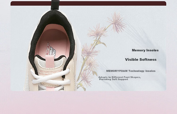 Skechers Women's Shoes, Macaron Color Chunky Sneakers, Fashionable Comfortable Sports Casual Shoes, NTLP Natural/pink, Size 38.5 11