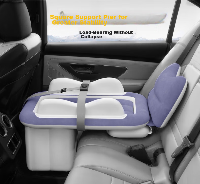 Travel Baby Crib Inflatable Car and High-Speed Train Backseat Mattress for Kids Sleeping Aid 6