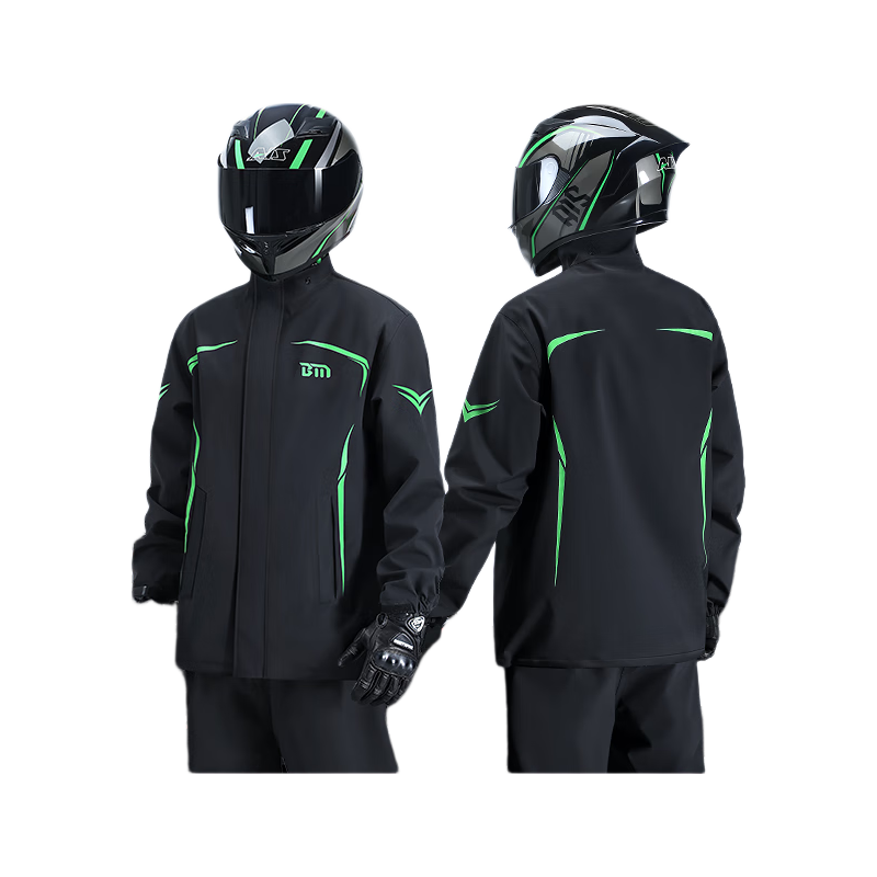 Beimei Motorcycle Riding Rain Jacket Set for Men, Adult Two-Piece Electric Scooter Full-Body Heavy Rain Protection, Specially Designed for Delivery Riders