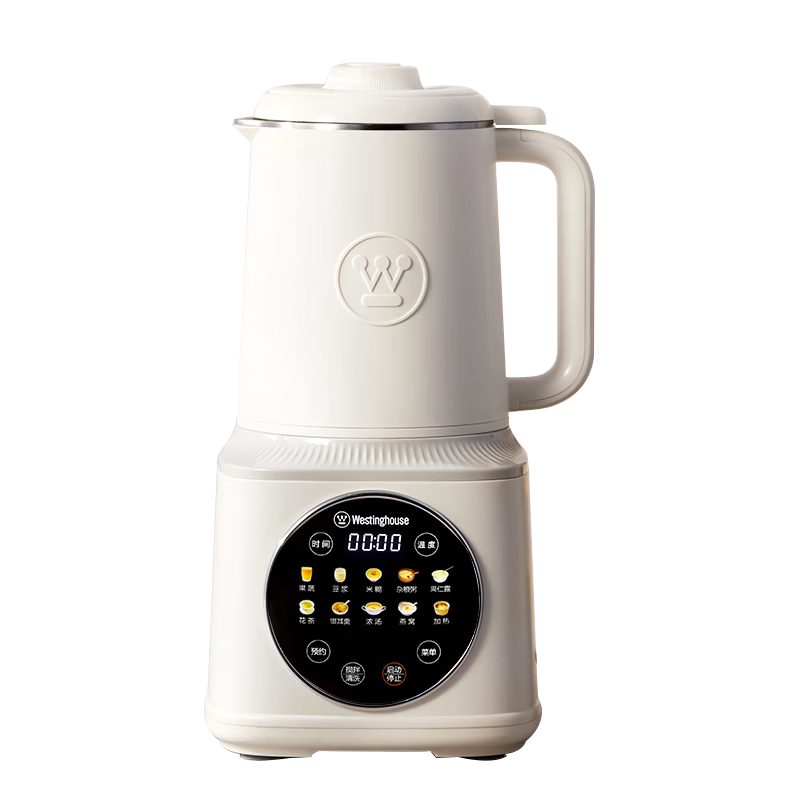 Westinghouse Brushless Dual Heat Source Blender with Variable Frequency Noise Reduction 1.5L Fine Filter-Free Soymilk Maker Titanium 0 Coating Color Screen Touch Control Baby Food Processor WPB15J7GW