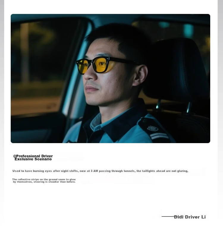 Bertha Color-Changing Clip-On Sunglasses for Men, Prescription Driving Glasses, Day and Night Use, Prescription Sunglass Overlays 45