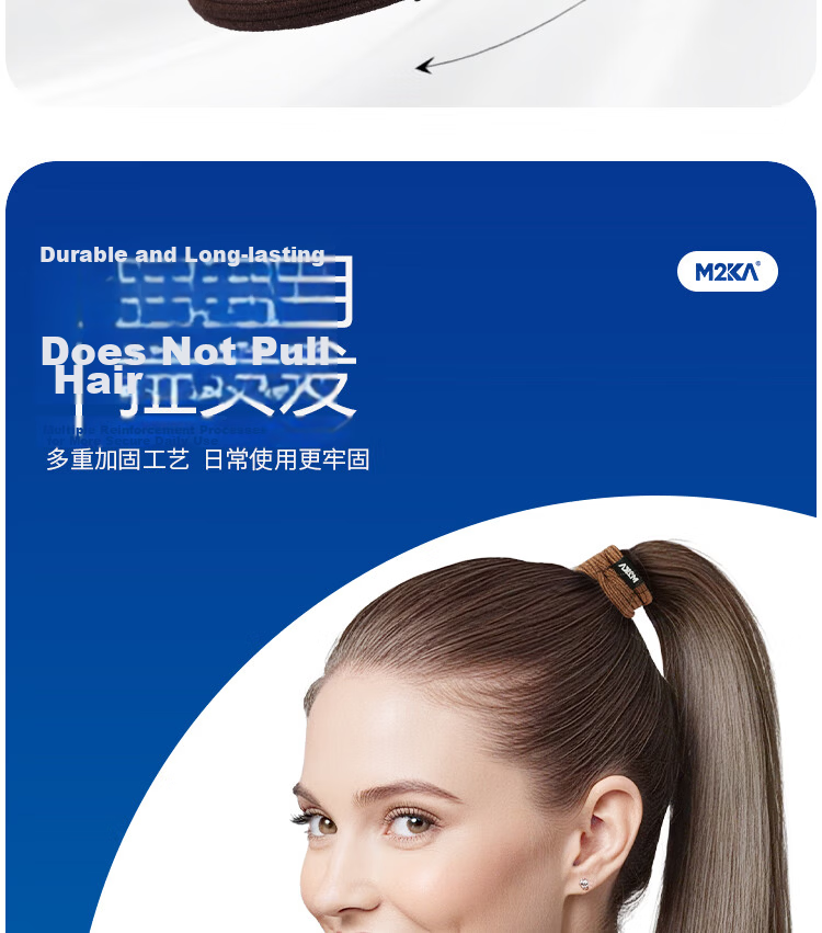 M2KA Colorful Silicone Hair Tie for Women Non-Slip Sports Waterproof Sweat-Resistant High Ponytail Hair Rope Hair Accessory 4