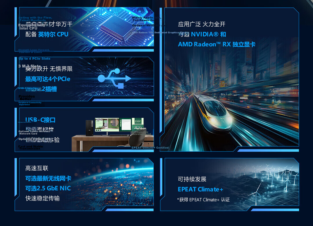 DELL Pro Tower QCT1250 High-Performance Business Desktop Computer (i5-14500, 16GB RAM, 2TB+512GB Storage, 4GB Dedicated Graphics) 2