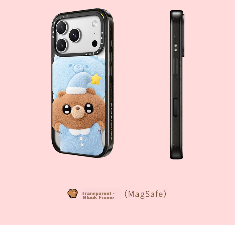CASETIFY Balabboom Series I Love You Black Transparent MagSafe Case for iPhone 17 Pro Max 6