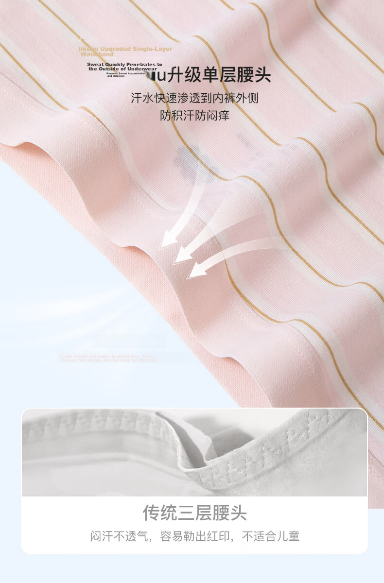 Like uu [Recommended by Zhu Dan] Children's Underwear Boys and Girls A-Class Modal Briefs/Boxer Shorts Student Development Period Underwear 9
