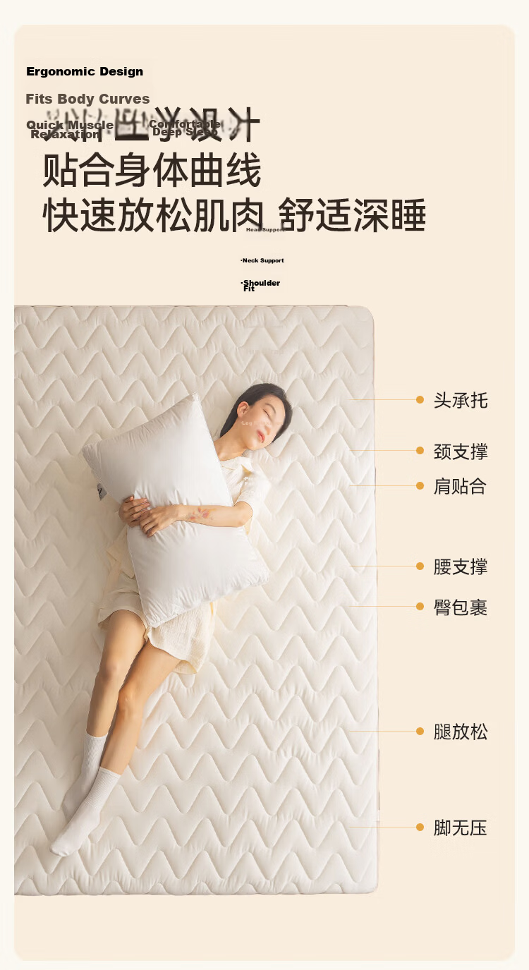 JD Original Duosite Wool Mattress Pad, Australian Imported Wool Mat, National Standard Class A Antibacterial And Anti-Mite, 1.2x2 Meters 9
