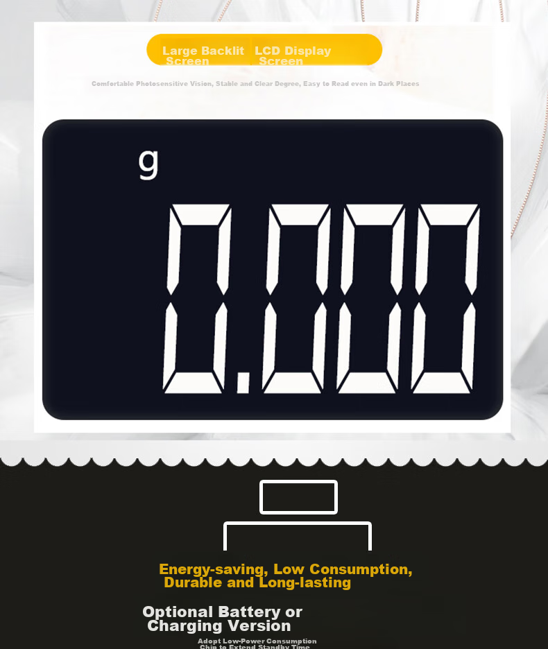 Yingheng Mini Electronic Scale, Gram Powder Scale, Micro Small Electronic Balance, High Precision Milligram Scale, 100g, 0.001g 5