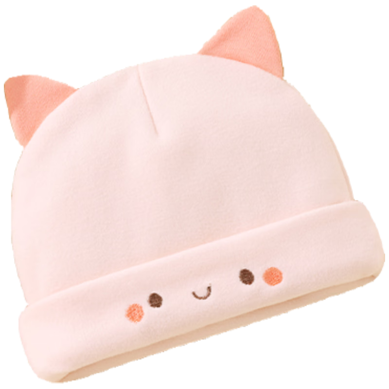 Beitaisi Baby Hat, Spring And Autumn Season, German Velvet Cap, Newborn Infant, for Boys And Girls, 0-6 Months, Newborn, Boneless Cap for Fontanelle Protectio