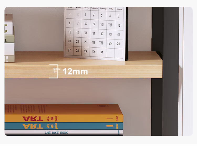 Ourunzhe Desktop Storage Rack, Multi-Layer Desk Organizer, Student Dorm Office Storage Shelf, Double-Layer White 14
