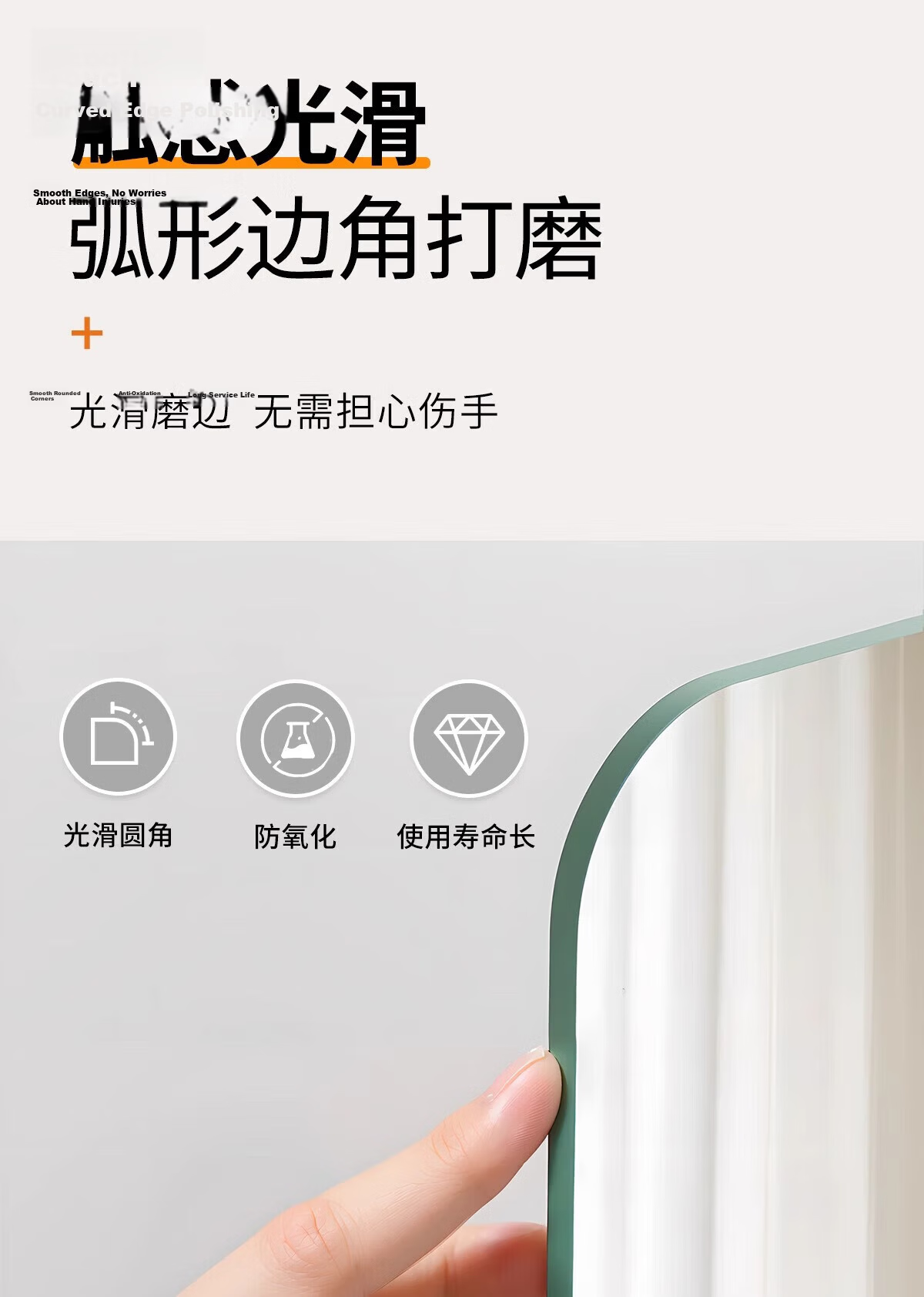 Qianxihuafu Full-Length Mirror, Wall-Mounted Dressing Mirror, Self-Adhesive for Home And Bedroom Use, Makeup Mirror, Hanging Adhesive Fitting Mirror, 50*150 Cm 18