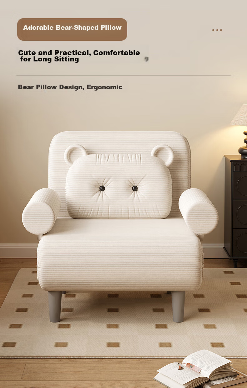 Warner New Sofa Bed Small Apartment Dual-Use Single Sofa Chair Office Nap Folding Bed S505 8