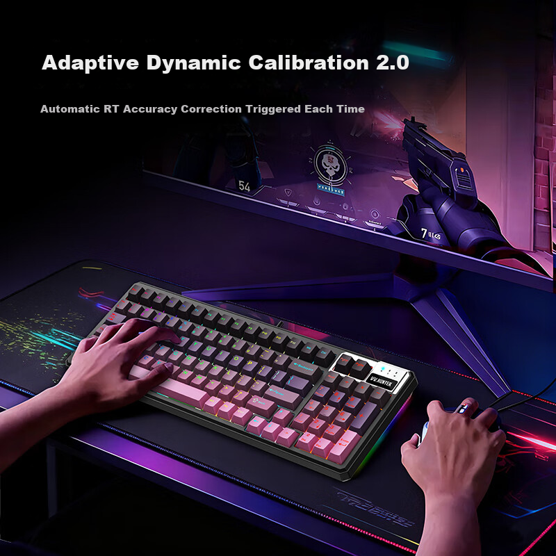 Western Hunter CK98PRO Magnetic Axis Keyboard 98-Key Wired Gaming Keyboard Full-Key Hot-Swappable FPS Dual-Drive Valorant Delta PUBG Gaming Keyboard 13