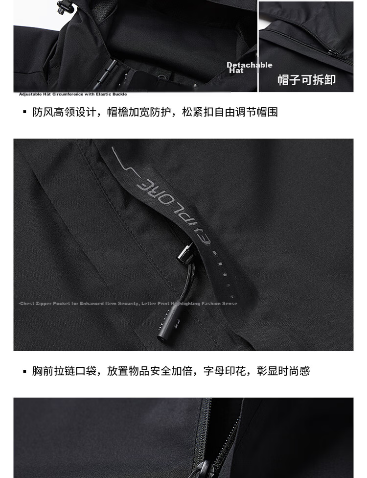 JEEP SPIRIT Men's Summer Casual Lightweight Sun Protection Jacket Comfortable Outdoor Sports Skin Jacket Dark Gray 5XL 14