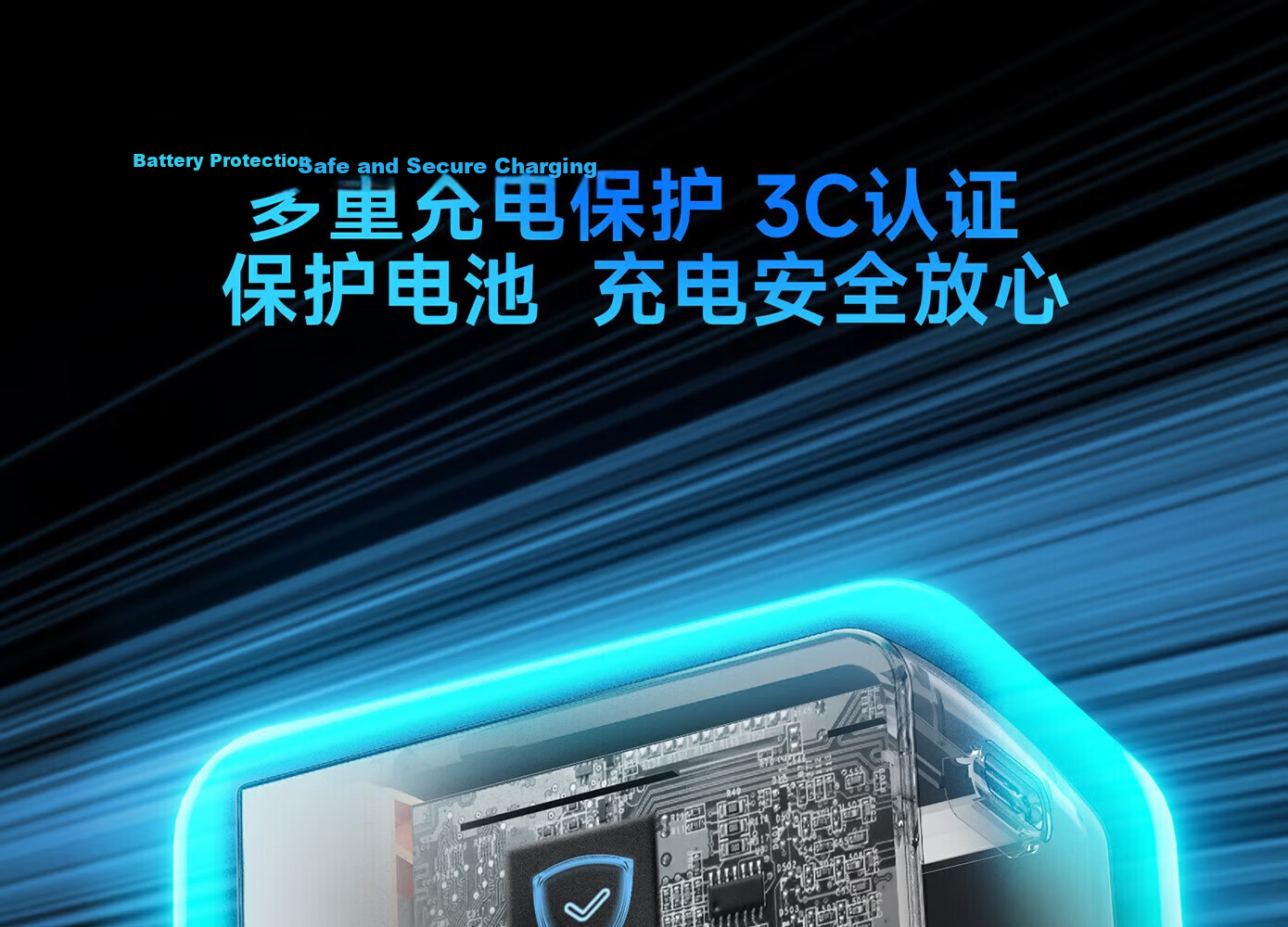 Liangzhi Switch 2 Charger Dock Power Adapter Type-C 65W PD Fast Charging NS2 Accessory Blue Black L1193 12