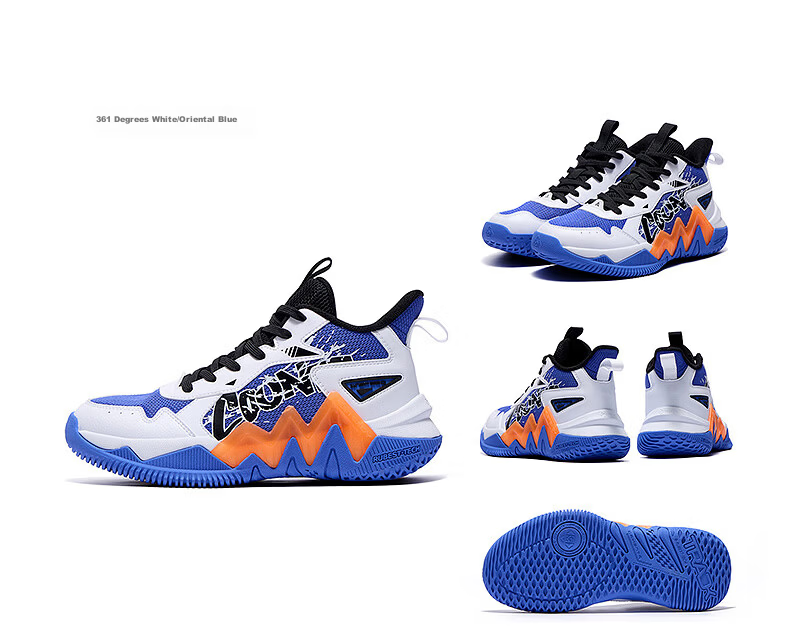 361° Warrior Kids Basketball Shoes 25-Year Four-Season Training Youth Hardcourt Durable Basketball Shoes Green Size 39 21