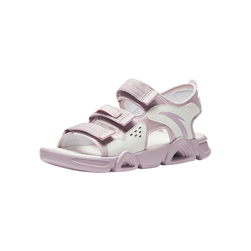 Anta Kids Sports Sandals Girls Big Kids Summer Breathable Velcro Open Toe Beach Shoes A22326962J