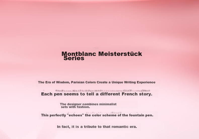 MONTAGUT [Mid-Autumn Festival Gift] Fountain Pen, High-End Birthday Gift for Women, Exquisite Companion Gift, Extra-Fine Nib, Ink Gift Box Set, 901A Pink Rose Series, 0.38mm 2