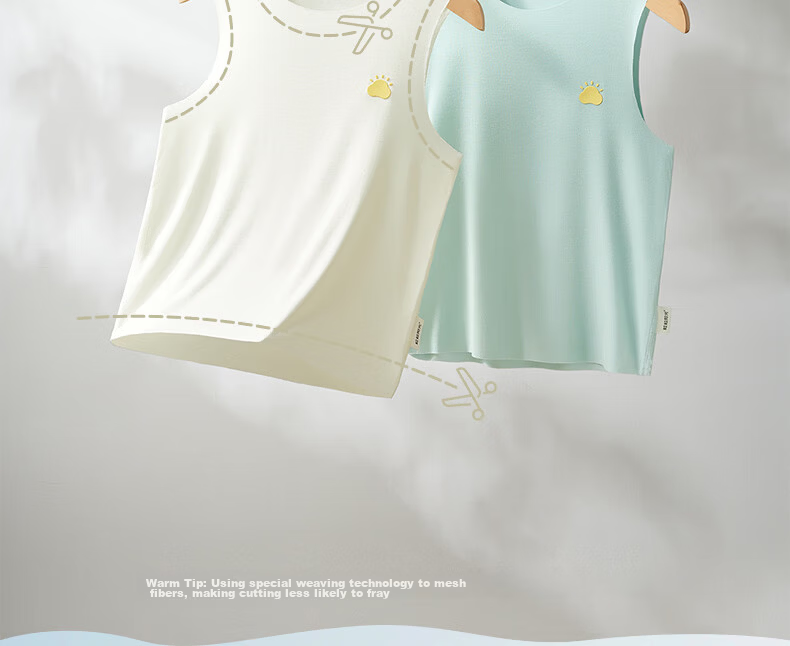 October Crystal Children's Vest Spring Summer Boys Girls Baby Vest 7