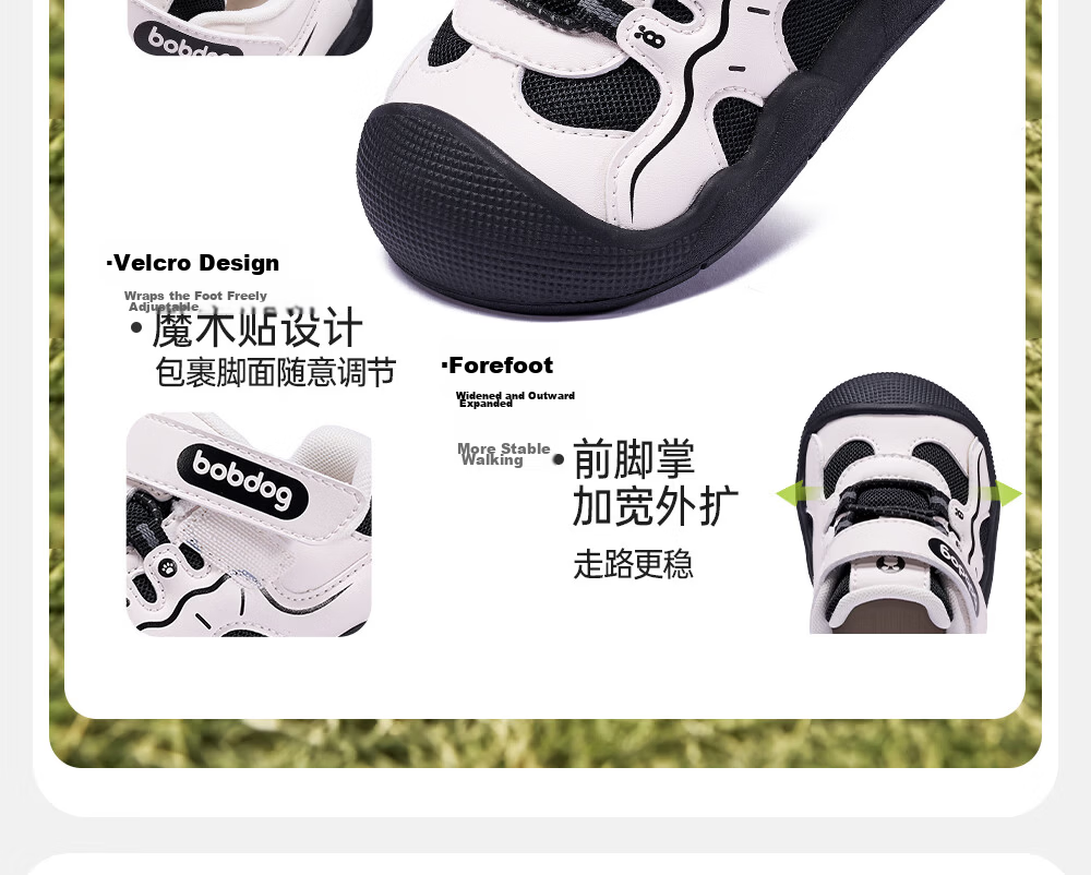BOBDOG Toddler Baby Walking Sandals 26 Summer New Boys and Girls Baby Functional Sandals White/Pink 24 10