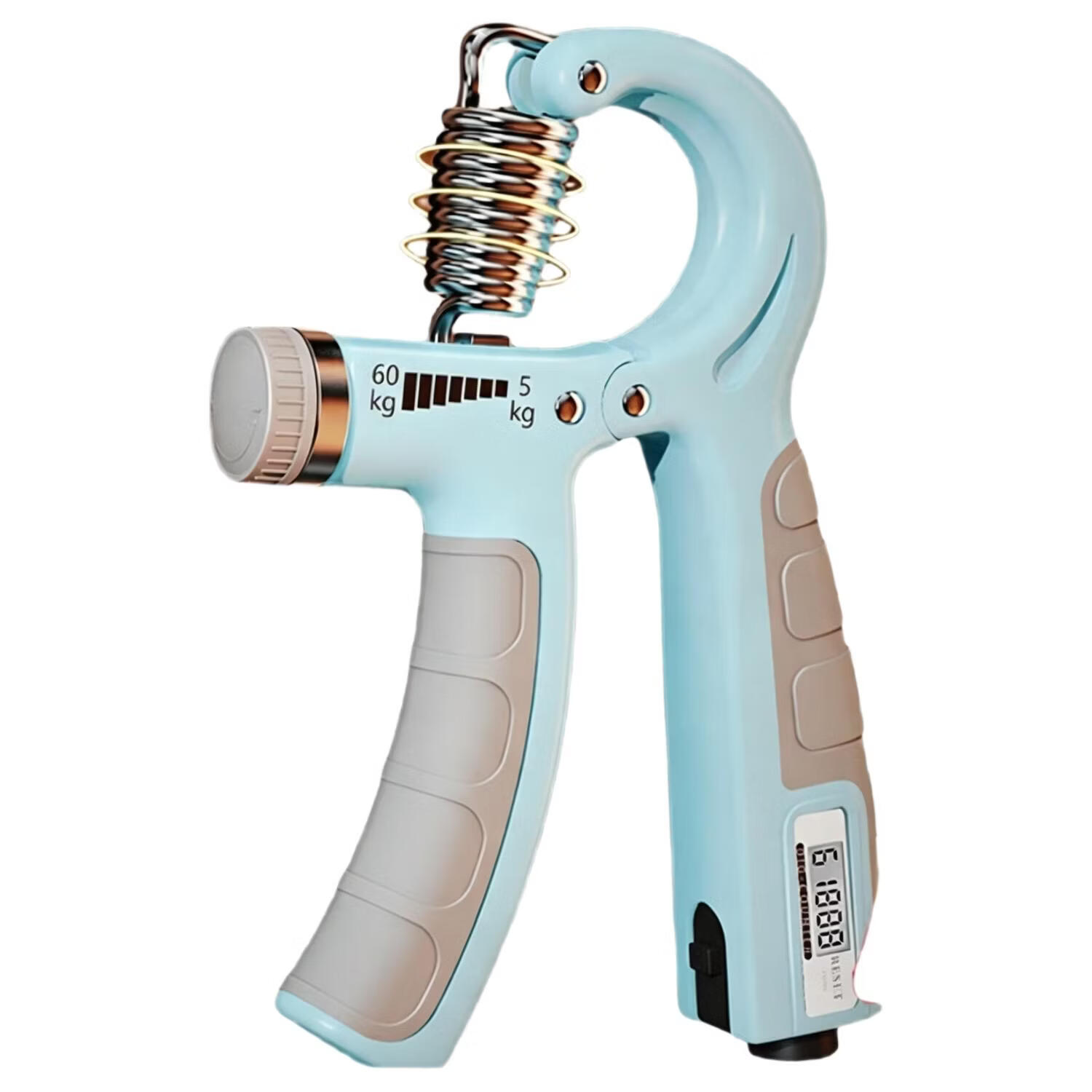 JD Jingzao Adjustable Hand Grip Strengthener 5-60KG Arm Training Fitness Equipment Blue Gray