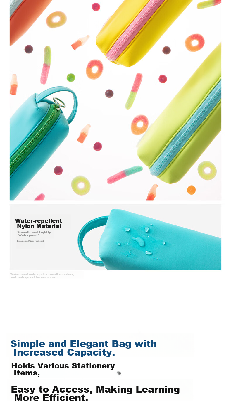 Kasimir High-Value INS Style Large Capacity Student Pencil Case for Boys and Girls Middle and Primary School Stationery Storage Bag 5