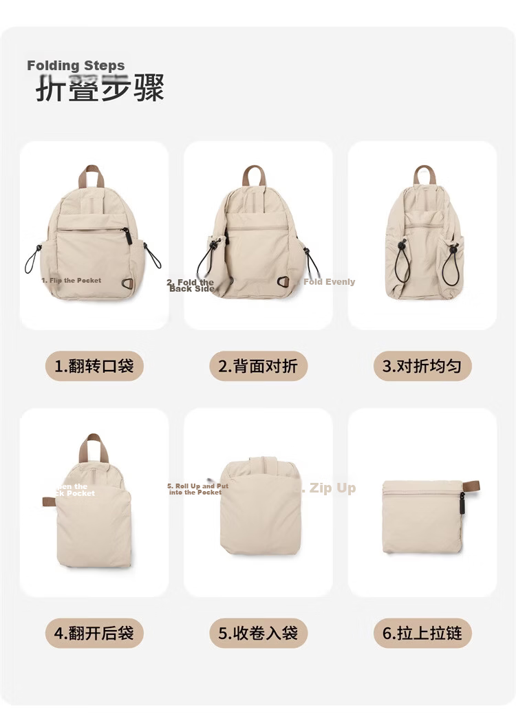 GOLF Lightweight Foldable Chest Bag Convertible Small Backpack for Women Outdoor Casual Shoulder Bag Sports Cycling Crossbody Commuter Bag 10