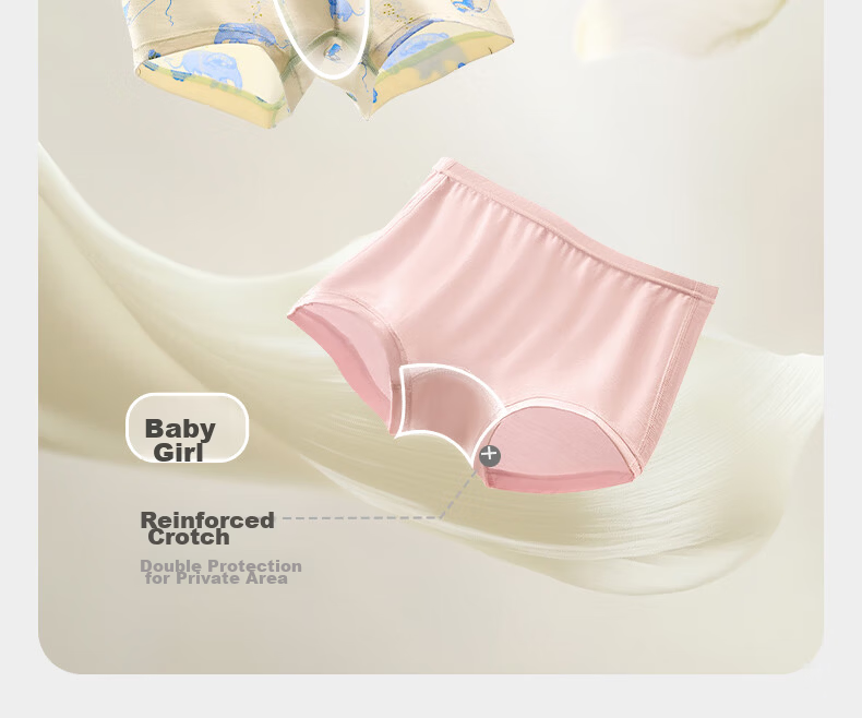 Babycare Camellia Children's Underwear, Baby Diaper Shorts, Boyshorts, Baby Summer Rose - White, 1 Piece, Size 90 16