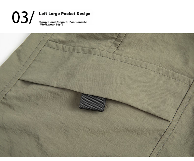 MULINSEN Men's Summer Loose Casual Comfortable Breathable Beach Shorts Military Green 3XL 25