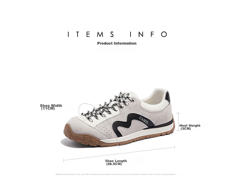 CAMEL Qingmang Training Shoes Men Casual Sports Running Shoes L16S577039 Black/Silver (Men's) Size 44 40