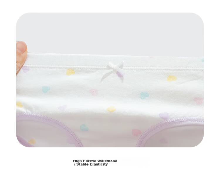 DEESHA Girls' Underwear, Children's Triangle Briefs, for Older Kids And Teenagers, Baby, Strawberry Rabbit Pattern, Size 160 7