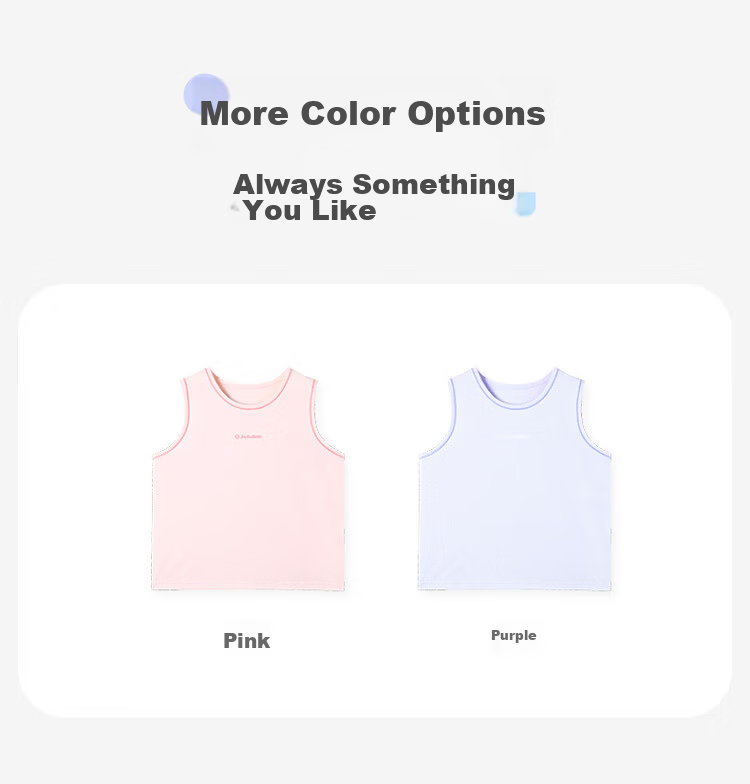 Jiusuiban Little Breeze Kids Vest Girls Spring Summer Cooling Mesh Thin 7A Antibacterial Teen Home Casual Sports Top 10