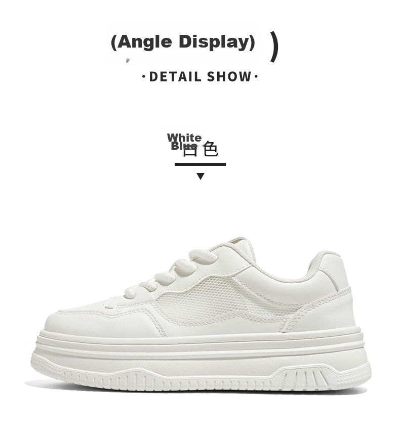 Renben Official Women's Summer Casual Shoes Mesh Breathable Sneakers Versatile White Shoes Beige Size 37 12