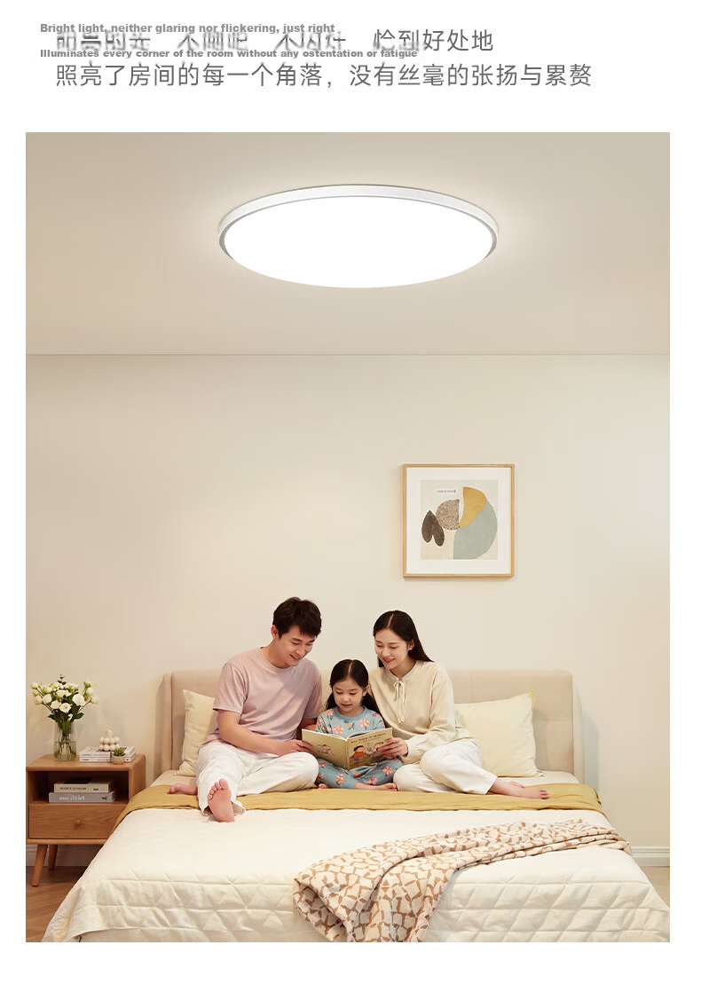 HP Living Room LED Ceiling Light Eye Protection Smart Zhongshan Lighting Full House Package Zhenzhiguang with Installation 16