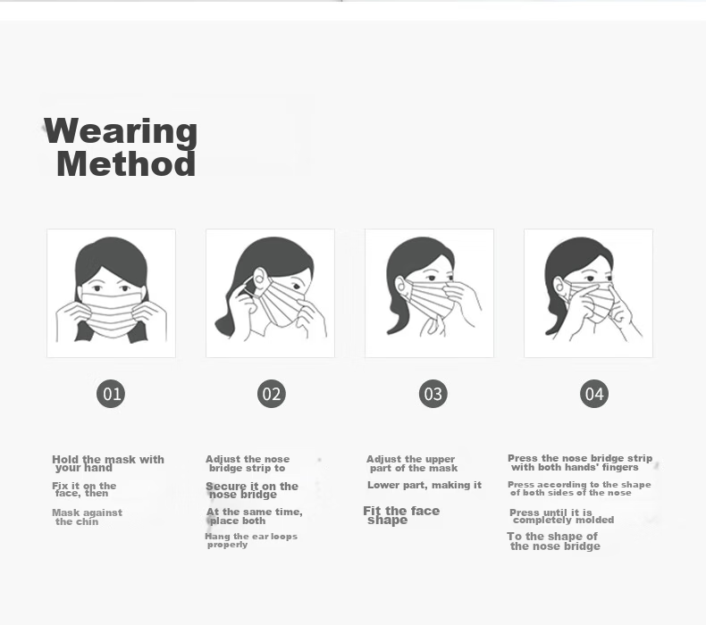 Mingdian Shangpin KN95 Mask M9502 50pcs/Box Individually Packaged Headband Five-Layer No Exhalation Valve Flu Protection Virus Droplets/Bacteria/Smog/Dust Storm/Odor/Dust White 6