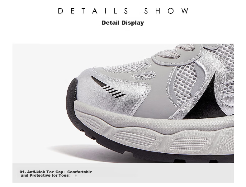 CAMEL Galaxy Retro Dad Sneakers Women Mesh Height Increasing Casual Sports Shoes L26S283219 Gray Size 38 19