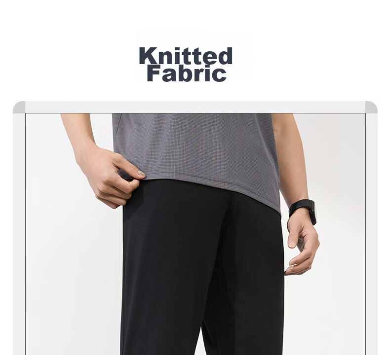 361° Men's Casual Sports Pants Spring Summer Running Loose Fit Fitness Cropped Jogger Pants 652614709H-3 4