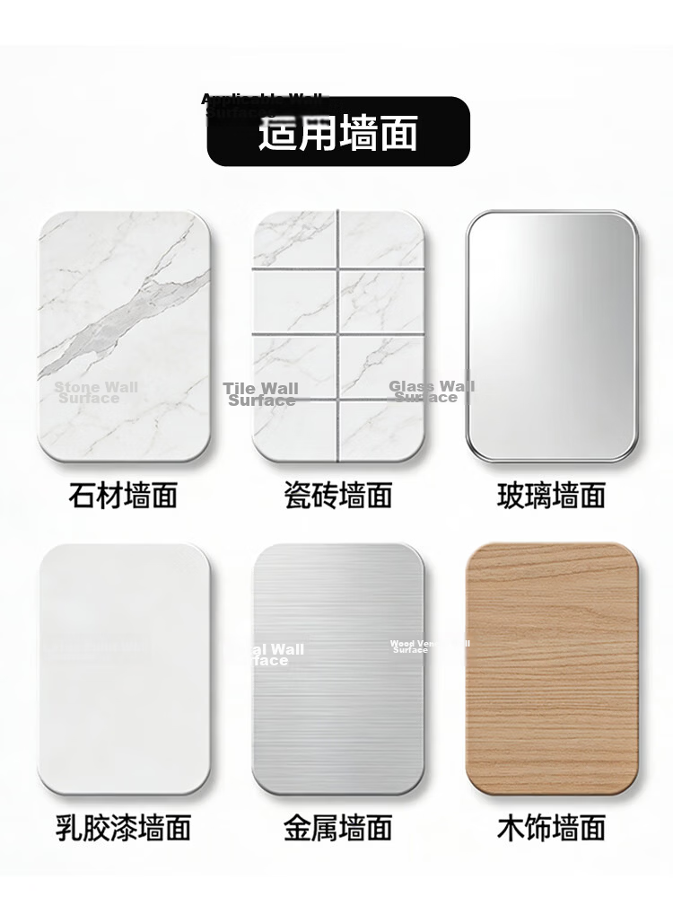 JD Original Cream Series, No-Drill Hair Dryer Holder, Adhesive Wall-Mounted Hook, Space Aluminum Bathroom Corner Rack 8