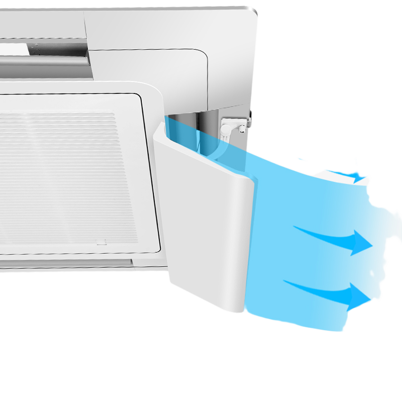 XIAOHUANGHOU Central Air Conditioning Wind Deflector, Anti-Direct Blowing Duct, No Drilling Required, Adjustable Angle, Alloy Durable, for Home And Office Use