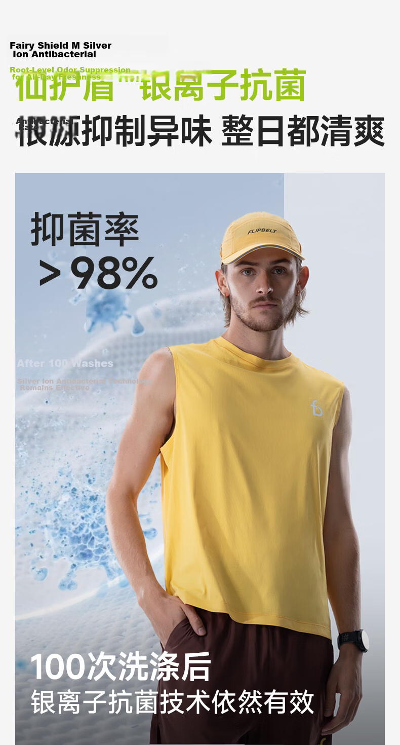 Feibit Sleeveless Vest | Men's Breathable Summer Fitness Shirt Quick-Dry Running Basketball Training Sports Tank Top 4