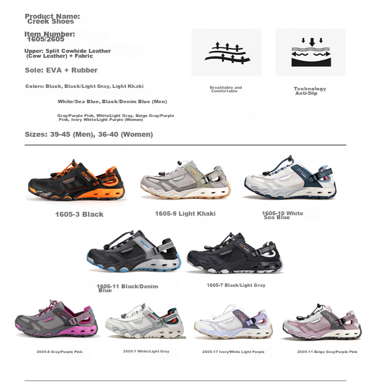 HUMTTO Summer Outdoor Creek Shoes Breathable Mesh Hiking Shoes for Men Comfortable Mesh Water Shoes Light Khaki Size 43 9