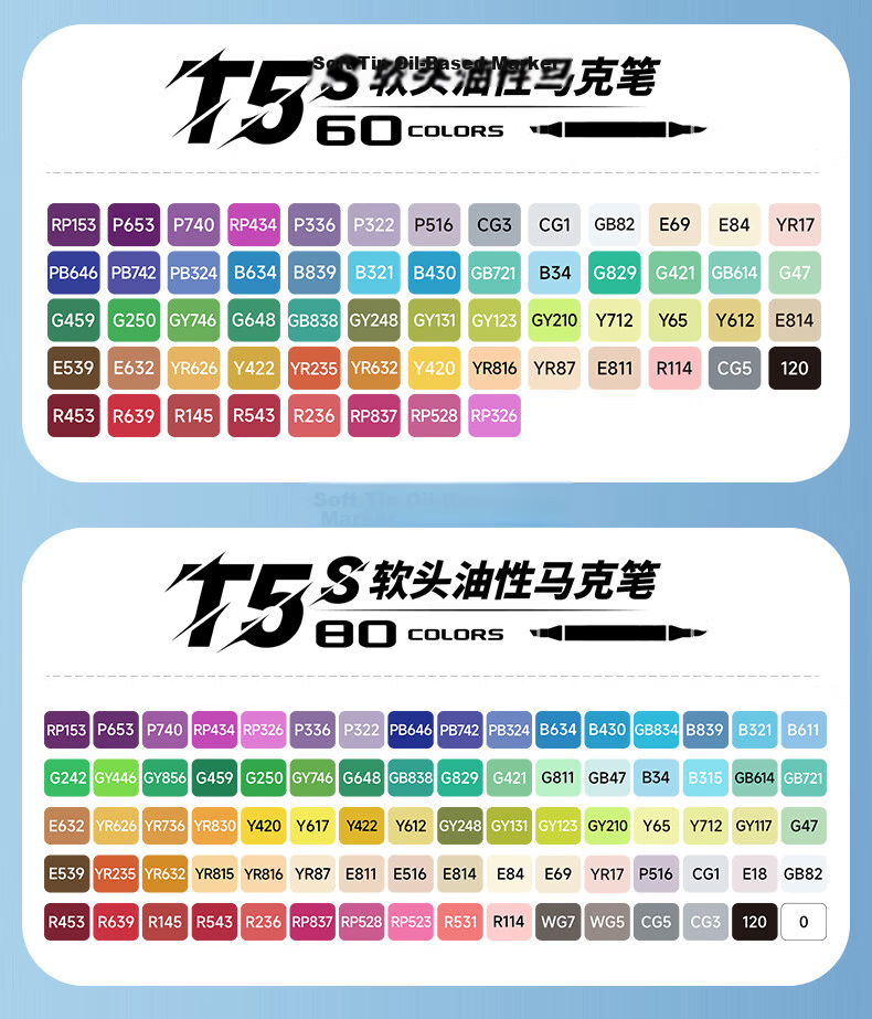 Touch Mark Soft Tip Marker 48 Colors Dual Tip High Ink Volume Watercolor Pens for Art Students Quick Dry Drawing Set for Elementary and Middle School Anime Hand Drawing Design Children's Day Birthday  17