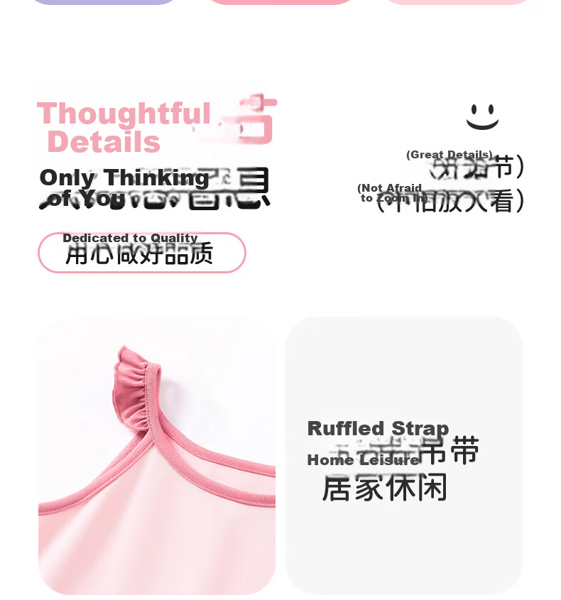 Babu Bean Girls' Summer Nightdress A-Class Pure Cotton Breathable Homewear 7A Antibacterial Camisole Dress 160 9