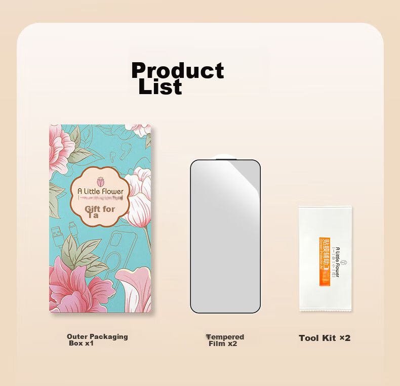 ALittleFlower Huawei nova16 Tempered Glass Screen Protector Full Coverage HD Anti-Scratch Anti-Fingerprint Protective Film Shockproof Durable 9