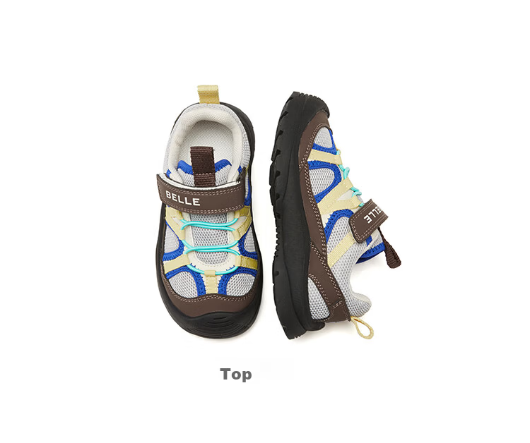 Belle Kids Girls Closed-Toe Sandals Soft Sole Water Shoes 2026 Summer New Girls Children's Sports Sandals 37