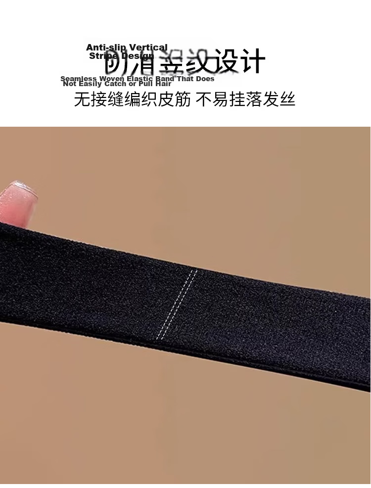 Yefili 10-Pack High Ponytail Hair Ties Wide Seamless Elastic Hair Bands for Women Students High Elastic Hair Accessories 15