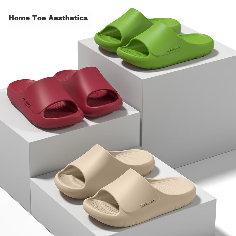 Gojaman Men's EVA Slippers Non-Slip Bathroom Indoor Outdoor Couple Thick Sole Silent Anti-Odor Cool Slippers 14