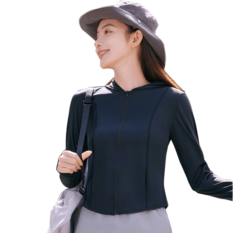 LangSha Sun Protection Clothing for Women, Spring And Summer Ice Silk Cool-Feeling Slim-Fit UV Protection Breathable Outdoor Cycling Skin Coat