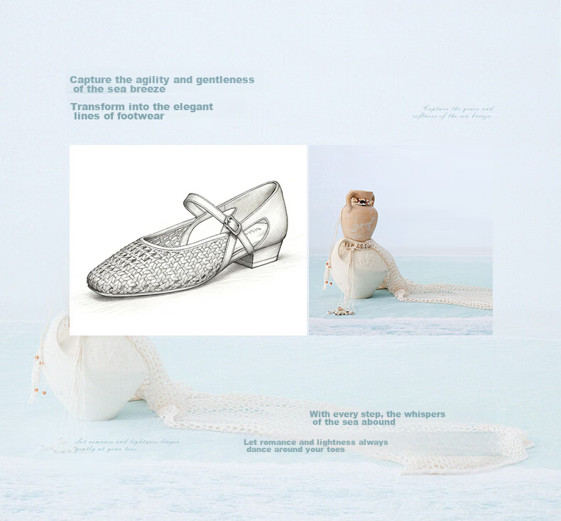 BASTO French Style Woven Hollow Breathable Ballet Mary Jane Sandals Women's Flats F5091BQ6 3