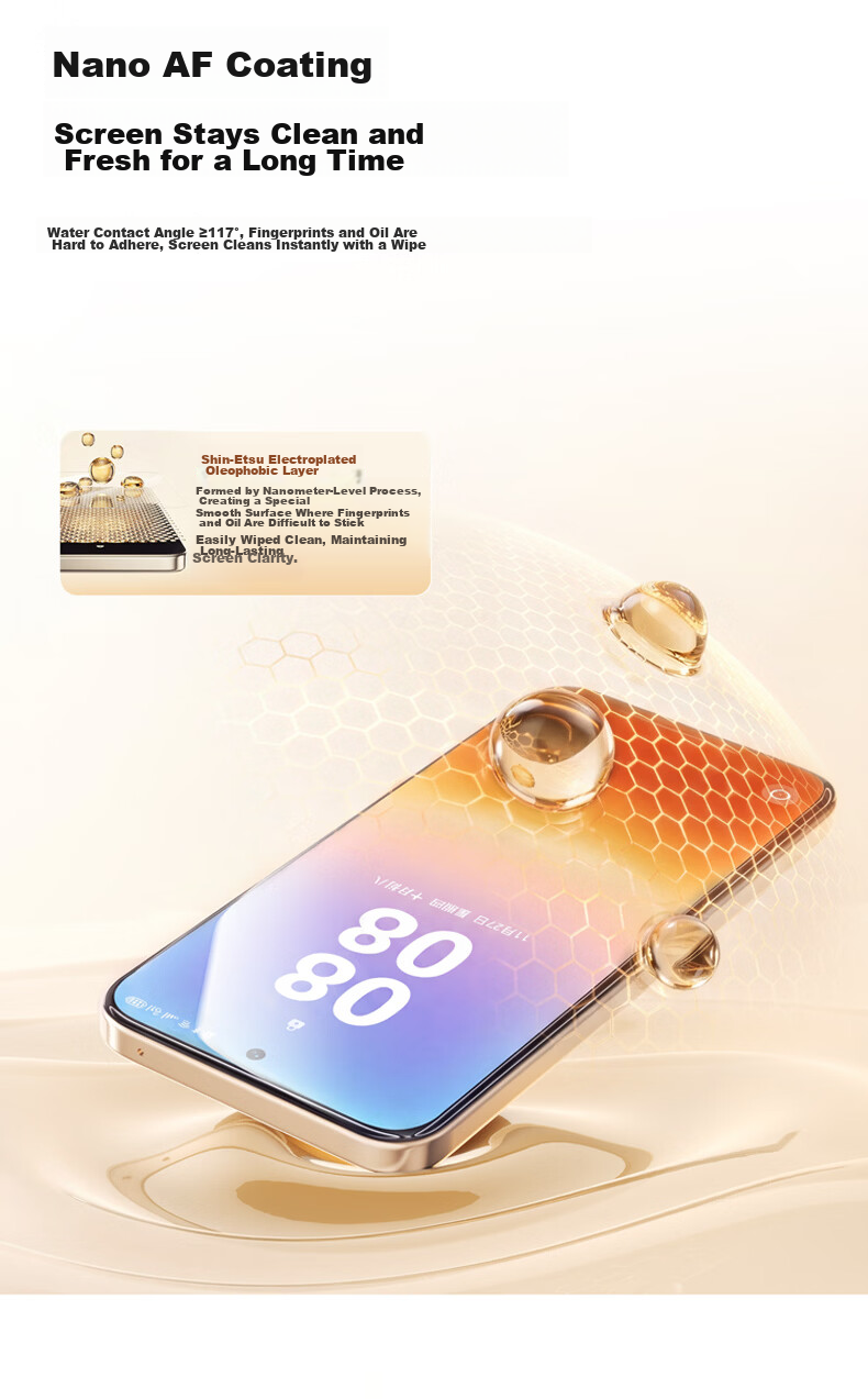 Moko Compatible Huawei PuraXMax HD Tempered Glass Screen Protector Full Coverage Anti-Fingerprint Drop-Proof Explosion-Proof Fingerprint Unlock Wear-Resistant Full Screen Protection Film 6