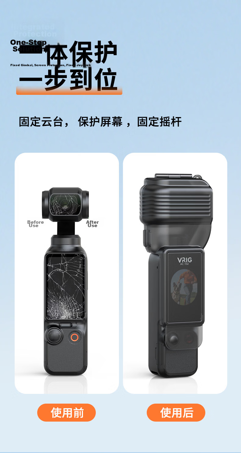 VRIG AC-61 DJI Pocket 3 Protective Case Camera Accessory Lens Filter Storage Case TF Card Storage Bag Original Protective Cover Plate Sleeve 5